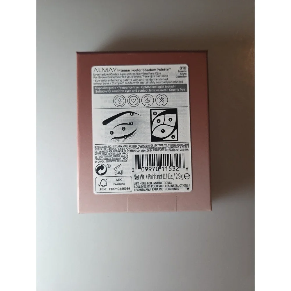 Almay Intense‎ I-Color Shadow Palette #010 BROWNS